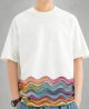 ClassicRound Men's Cotton O-Neck All-Over Pattern Tee